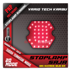 STOPLAMP RUNNING 20 MODE VARIO TECHNO KARBU BISA DI SETTING VIA APLIKASI FULL SOCKET
