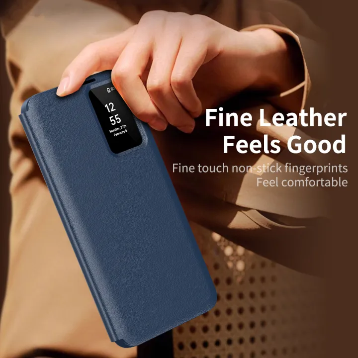 Samsung%20Galaxy%20S25/S25%20Plus/S25%20Ultra/S24%20Plus/S24%20Ultra%20Case,Smart%20Window%20Case%20with%20Card%20Slot%20-%20Image%206