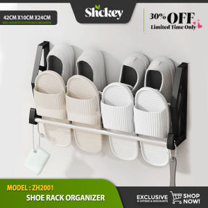SCHKEY l ZH2001 Wall-mounted Shoe Rack Organizer Wall Hanging Door Back Slipper Rack Space Wall Rack