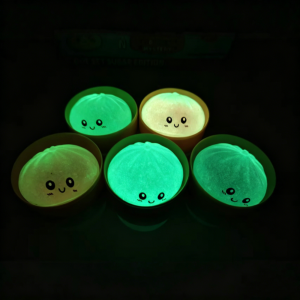 KAWAIIR Noctilucent Dumpling Squishy Toys Luminous Slow Rebound Squishy Dumpling Creative Glitter Sensory Fidget Ball Kids Adults