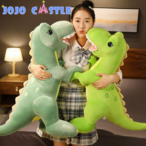 JOJO CASTLE 45/60/75/90cm Big Cartoon Dinosaur Plush Toys Ultra Soft Animal Dragon Pillow Stuffed Tyrannosaurus Rex Dolls Kids Girls Gifts