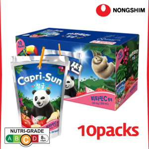 [Capri-sun] Jungle (10PCS) | Expiry: Dec. 2025 or later | Colorless | refreshing juice | Natural fruit beverage | Kfood