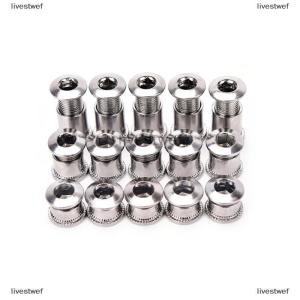 [COD] livestwef 5 Pairs Crankset Bolts Crank Bolts Bike Chainring Bolts Bicycle Crank Screws Nut