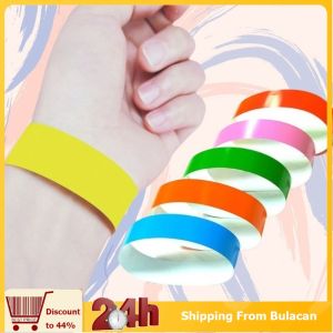 100pcs Waterproof Wristband Resort Sticker Wrist Bands Bracelet Colorful Wrist Label Party Wristband