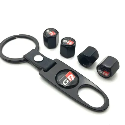 4Pcs/Set Tutup Pentil Ban Mobil Anti Maling Dagan Toyota GR Sport Gazoo Racing