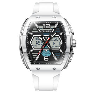 LIGE Digital Watch Men Original FOXBOX Multifunction Luminous Waterproof Sports Wristwatch + Box