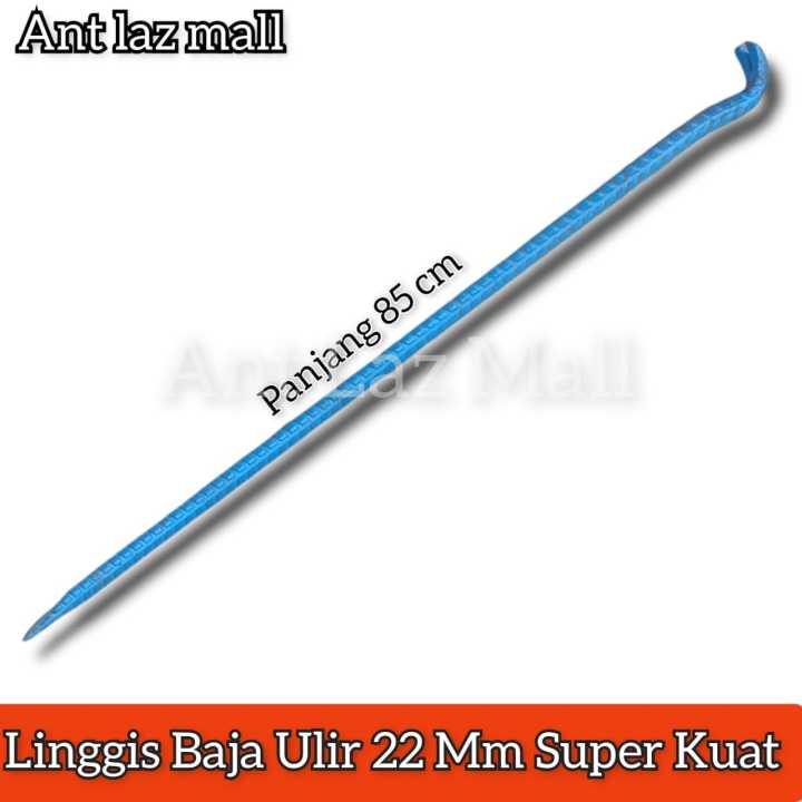 Linggis Baja Ulir  Panjang 75 Cm - Linggis Toge Cabut Congkel Paku Super Kuat - Linggis Gepeng Besar Paling Murah