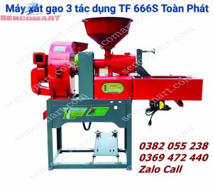 Máy Xát Gạo Nghiền Bột TF666S Lọc Sạn Buồng Nghiền Bột Gồm 16 Lá Búa