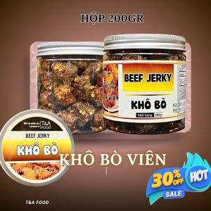 Khô Bò T&A 300Gr cao cấp loại 1 khô bò ngon ngọt thơm nứt vị cay nhẹ tơi - CHỢ HẠT T &A