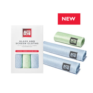 Autoglym Glass and Screen Cloths 3 pcs | Works wonder on Glass and Screens | Perfect with Fast Glass