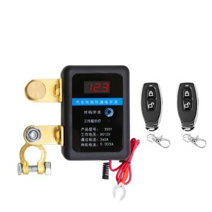 VINEY 260A Car Battery Disconnect Switch DC 12V Anti-leakage Car Remote Battery Cut Off Switch Battery Terminal Digital Display Automatic Power Shut Off Switch for Car Truck SUV