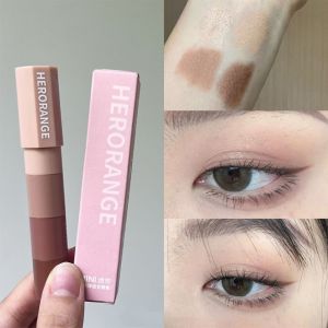 RERAT Shimmer 4 In 1 Nude Eyeshadow Pencil Set Glitter Waterproof 4 Color Eyeshadow Stick Crayon Professional Women