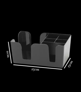 🔥Ready Stock🔥 Multipurpose Box Organizer 6-Compartments Bar Supplies Swizzle Sticks/Napkins/Cocktail Straws Storage Box