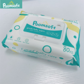 POOMSOFT Non Alcohol Baby Wet Wipes(80 Pcs/Pack)