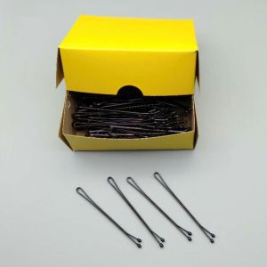 Lumbley Kẹp Gim Tăm Cứng Chữ Bằng Thép Chống Gỉ Dùng Cho Makeup Làm Tóc 100 Chiếc