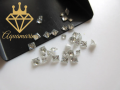 Kim cương nhân tạo Moissanite giác cắt vuông Princess size tấm. 