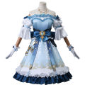Game Genshin Impact Nilou Cosplay Costume High Quality New Skin Nilou Lolita Dress With Headwear Necklace Gloves 10pcs Outfit 80cm Red Wig Synthetic Wig Cover. 