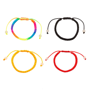 Stretchable Multicolor Braided Handmade Bracelet Symbolizing Good Luck and Versatile Fashion Accessory