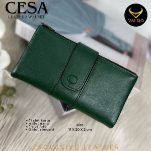 VALQO CESA Dompet Kulit Sapi Dompet Wanita Perempuan Dompet HP Dompet Kartu