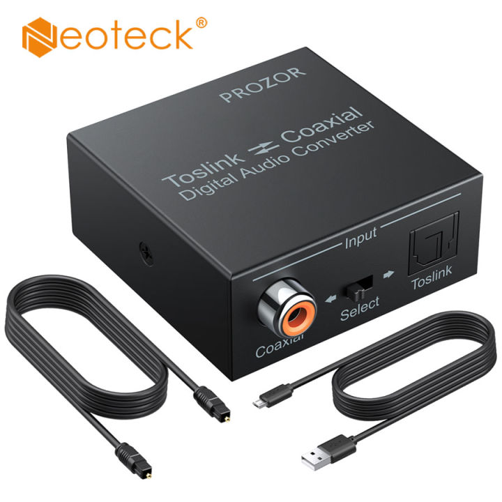 Neoteck Optical SPDIF Toslink to Coaxial and Coaxial to Optical SPDIF ...