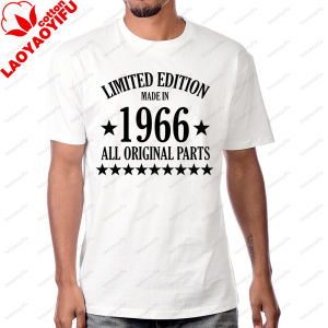[Local Stock] VCC Limited Edition 1966 All Original Parts Birthday Gift Tshirt Made in 1966 60th Years Idea Anniversary Print T Shirt Summer Tees