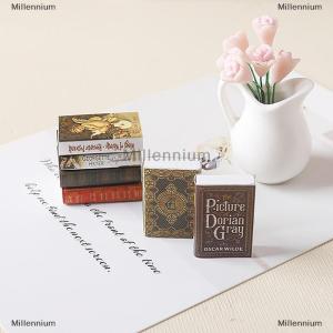 [COD] Millennium 6Pcs 1:12 Dollhouse Miniature Book Comic Book Small Books Mini Model Kids Pretend Play Toys Doll House Accessories