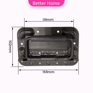 Better ราคาต่อ 1 ชิ้น มือจับสปริงเบ้าลอย อุปกรณ์แร็ค รุ่นนี้ไม่เจาะไม้ ที่จับแบบพับได้อุตสาหกรรม flight case handle