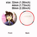 32/44/58mm Maorilan Haibara Ai Conan Hattori Heiji Badge Cartoon Anime Cute Brooch Pins for Clothes Backpack Hat Jewelry Accessories. 