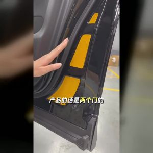 Car door reflective warning sticker for Toyota Alphard Vellfire 40 Series door edge warning reflector clean exterior styling.