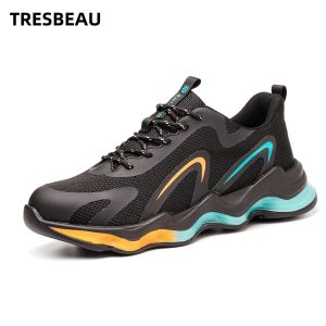 Lightweight mesh surface breathable casual shoes Soft sole non-slip basketball shoes Protective shoes puncture proof
