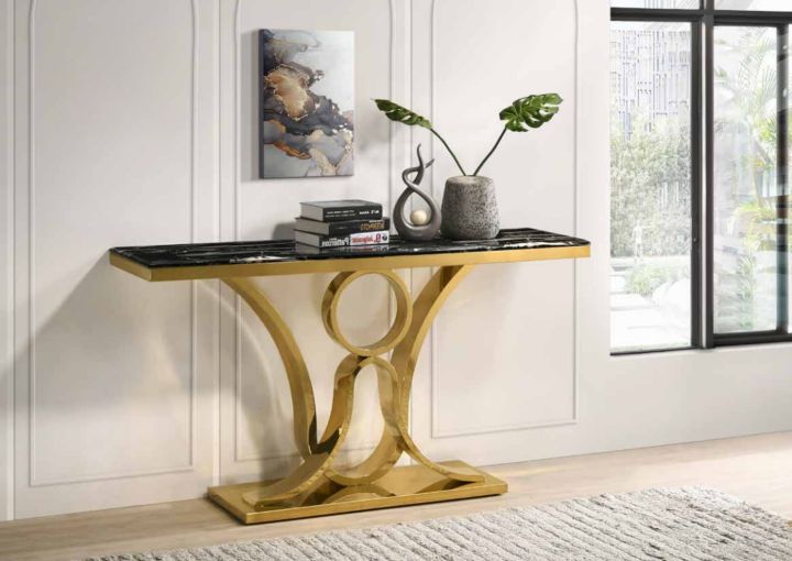 K28 Marble Console Table Stainless Steel Rectangle Table Modern Solid Base Table Standard Height Console Table Local Manufacturer Warranty Lazada Lazada