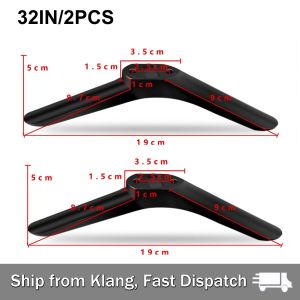 2Pcs Universal TV Mount Stands/​With Base Screws/32-43 Inch Plastic Base/​TV Base Stand/Screws & Separate Packaging​