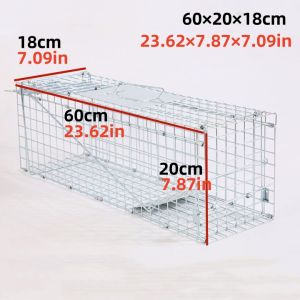 Cat Cage Cat Trap Foldable for Stray cat Rescue Safe and Humane Animal Trap for Stray Cats/Dogs Portable Carrier Crate
