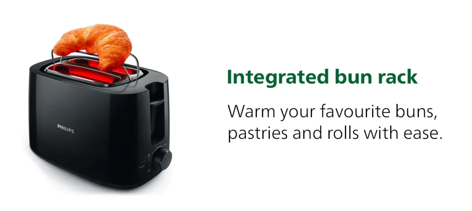 PHILIPS Bread Toaster HD2581/91 Two Large Variable Slot Toaster