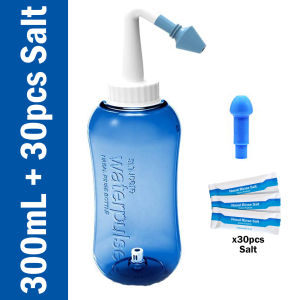 RakanKu Malaysia FREE 30 pack Salt Waterpulse Nose Cleaner Nasal Wash Neti Pot Cleaner Irrigation for Allergic Rhinitis Sinus and Daily Nasal Rinsing 洗鼻器