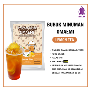 Bubuk Minuman Omaemi {LEMON TEA} / {LEMON TEA 1kg / Jual Bubuk Minuman Aneka Rasa