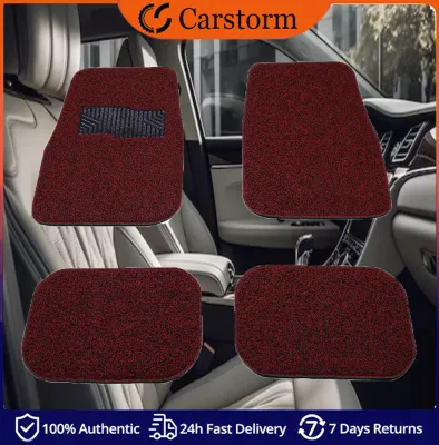 Carstorm 5 Pcs/set universal Coil Car Matting car auto floor mats floor liner Coil carpet semi deep dish Spaghetti