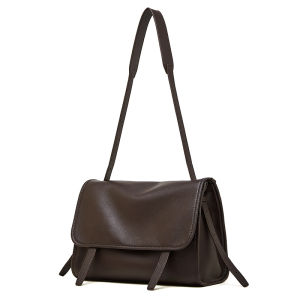 BeeGreen Womens Genuine Leather Shoulder Bag High Quality Classic Messenger Bag Daily Plain Commuter Bag