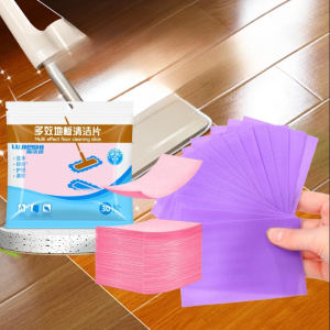 【𝐐𝐔𝐈𝐂𝐊 𝐃𝐈𝐒𝐒𝐎𝐋𝐕𝐄】30pcs Floor Cleaning Sheet /Floor Tile Cleansing Detergent/Slice Floor Cleaner Tablet Pencuci Lantai /Multi Effect Floor Cleaning Pencuci Lantai
