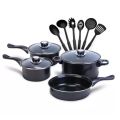 13pcs Non Stick Cookware Set Stainless Steel Pot Fry Pan Cooking Set Kawali Induction Pan Set Cookin. 