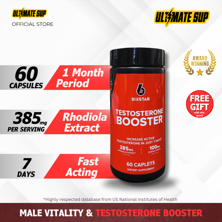 Six Star, Elite Series, Testosterone Booster For Men With Boron Citrate ...