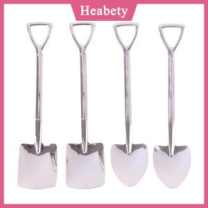 Heabety 4 cái bộ thép không gỉ Retro xẻng Kem Cà Phê Muỗng Trà sáng tạo