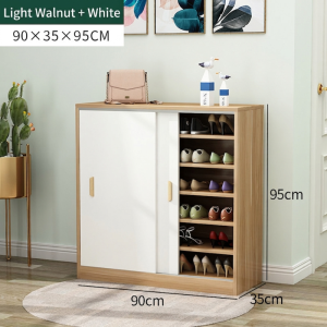 Nordic sliding door shoe rack organizer Multi-Layer Shoe Cabinet Storage Organizer for Indoor Home