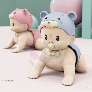 em bé tập bò có nhạc kích thích tập bò cho bé đồ chơi baby bò có nhạc Đồ chơi trẻ em phát triển