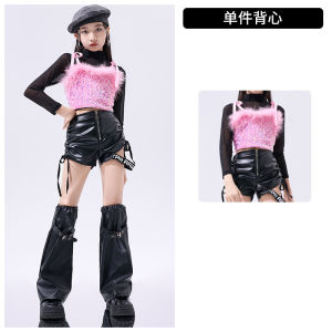 เครื่องแต่งกายแจ๊สสำหรับเด็กผู้หญิง jazz ชุดเต้นรำสำหรับกลุ่มสตรีแคทวอล์คชุดการแสดงสตรีทแดนซ์สำหรับเด็ก 12.30