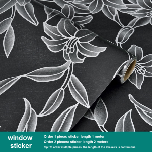 Mất điện hình dán kính cửa sổ đen đục phòng tắm Phim Dán bảo mật lưới tản nhiệt chống ánh sáng hình nền