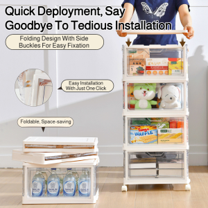 Household foldable largecapacity storage cabinet