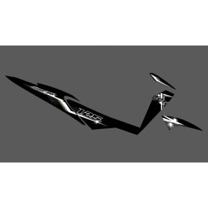 Striping Transparan Supra X 125 Batman Lis Simple - Stiker Striping Supra X 125 2006 Transparan - SPX-UV - GSI