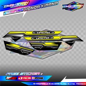 STRIPING VARIASI HONDA KIRANA 125 / STICKER LIST VARIASI MOTOR HONDA KIRANA