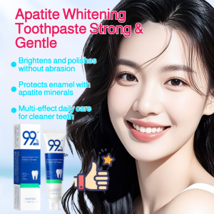 Apatite Whitening Toothpaste Brighten Teeth Remove Stains Fresh Breath Oral Care Toothpaste for Strong Enamel Daily Dental Hygiene Toothpaste